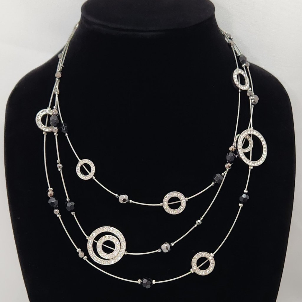 Cookie Lee 3 Layer Wired Necklace 756
